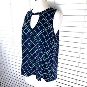 🛍️$5 Bundled |•BANANA REPUBLIC•| Navy Blue & Green Tank Top